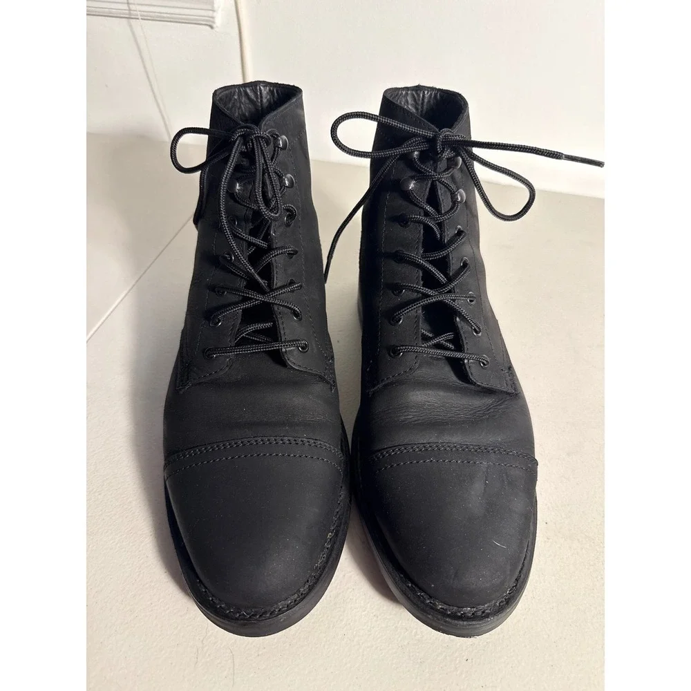 Thursday Boot Co Captain Matte Black Rugged Resilient Leather Boots Mens 11